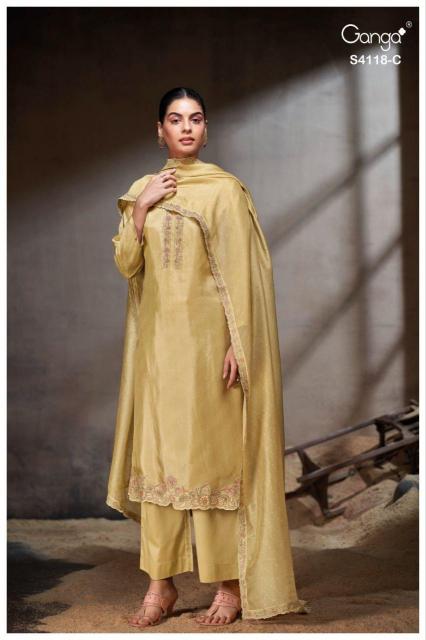 Ganga Ziyaara 4118 catalog wholesale salwar kameez suits