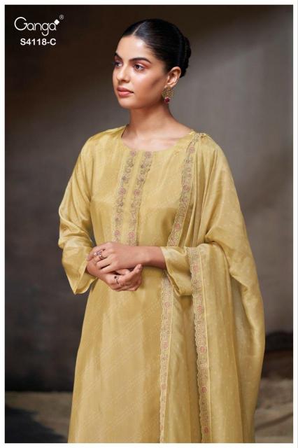 Ganga Ziyaara 4118 catalog wholesale salwar kameez suits