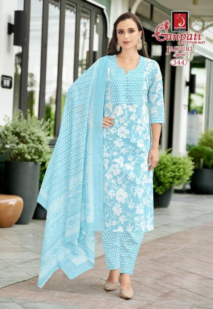 Ganpati Jaipuri Vol-17 – Kurti Pant With Dupatta - Wholesale Catalog