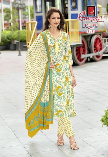 Ganpati Jaipuri Vol-17 – Kurti Pant With Dupatta - Wholesale Catalog