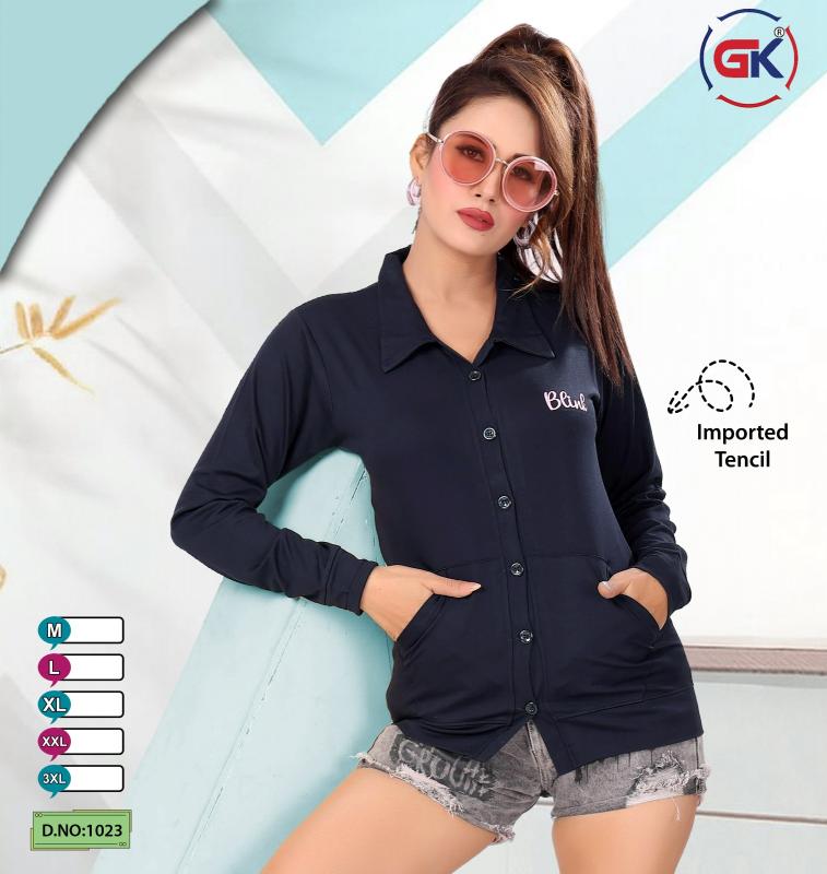 GK 1023 catalog women shirt wholesale in bangalore