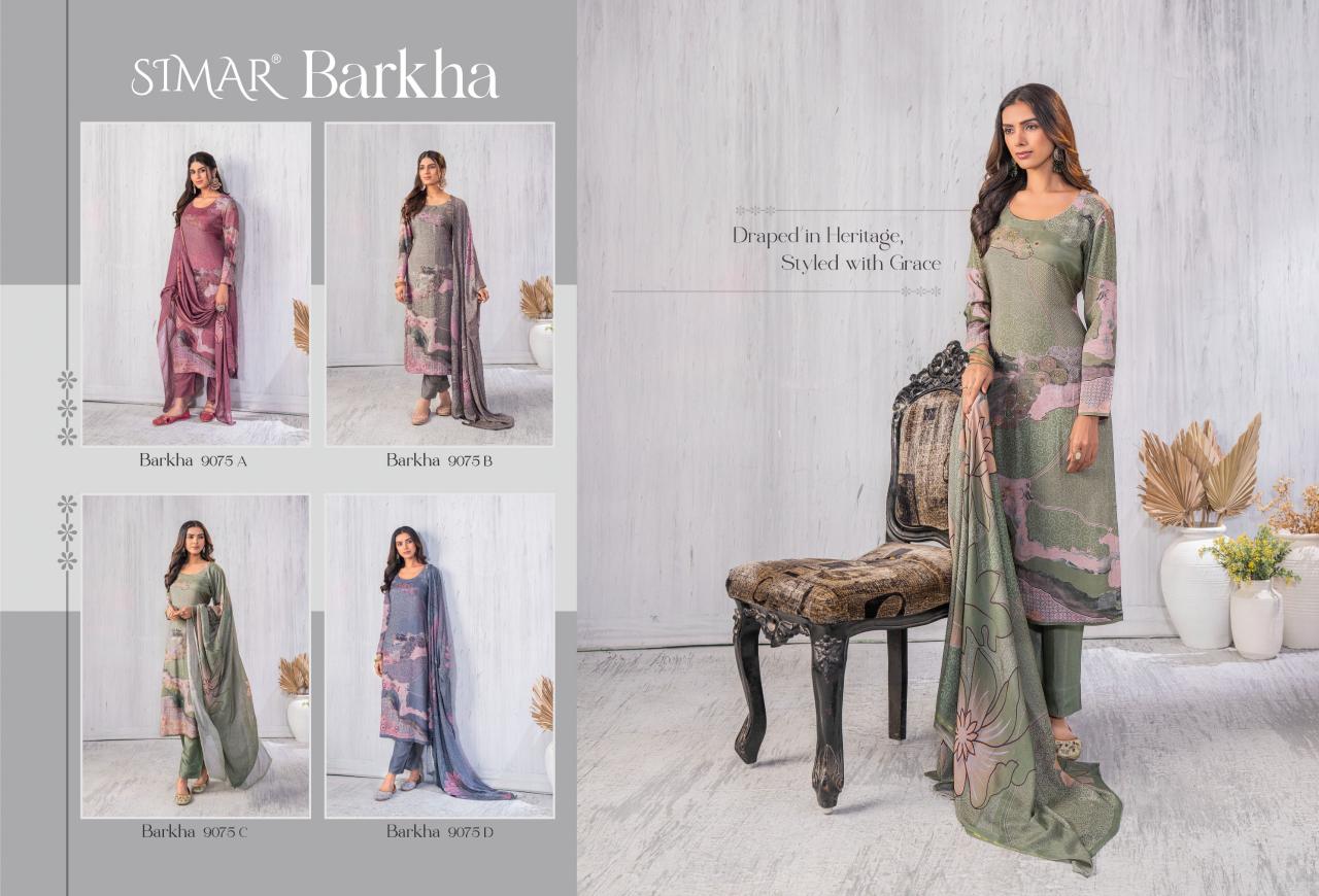 Glossy Simar Barkha catalog wholesale dealers in salwar kameez surat