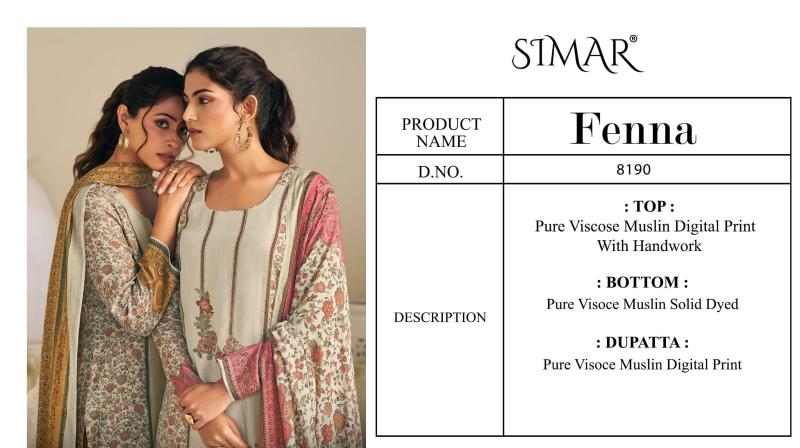Glossy Simar Fenna catalog wholesale dealers of salwar kameez in surat
