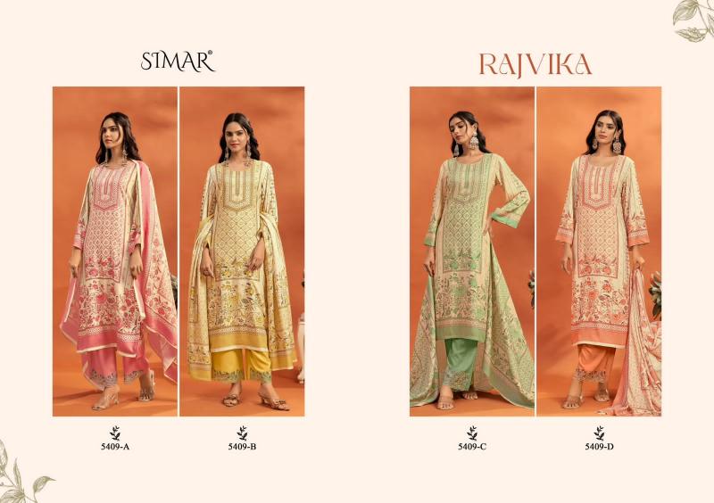 Glossy Simar Rajvika catalog salwar kameez wholesale market in ahmedabad
