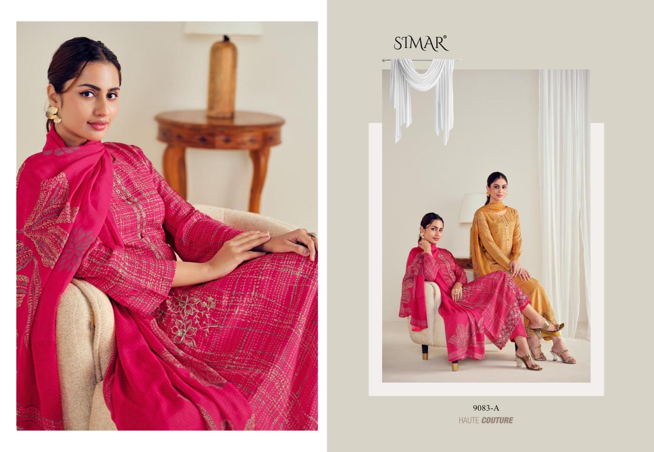 Glossy Simar Zeenat catalog wholesale designer salwar kameez in surat