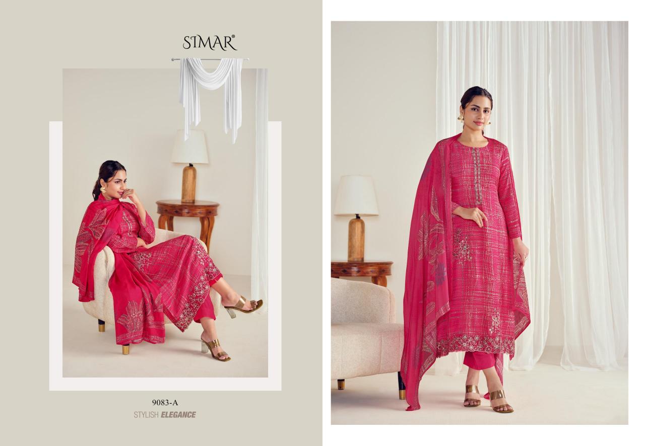 Glossy Simar Zeenat catalog wholesale designer salwar kameez in surat