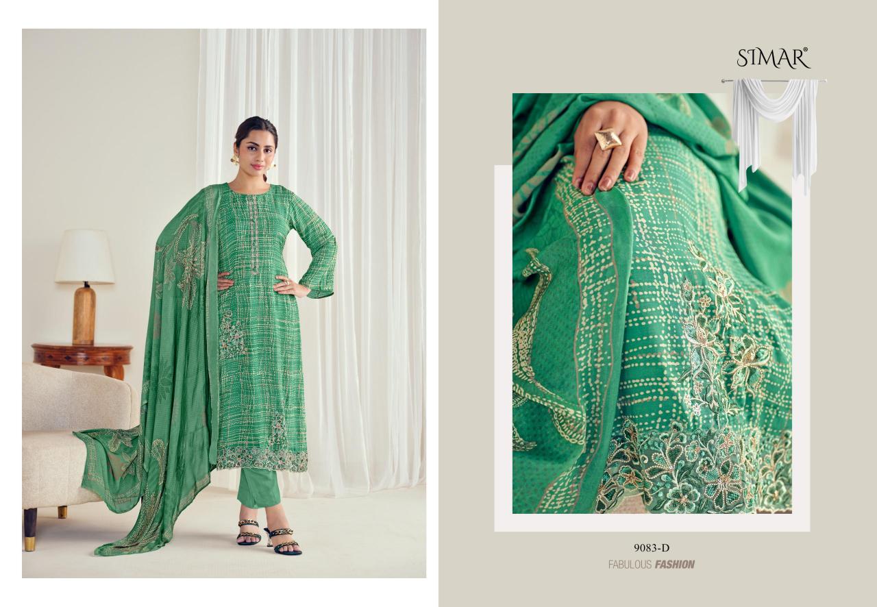 Glossy Simar Zeenat catalog wholesale designer salwar kameez in surat