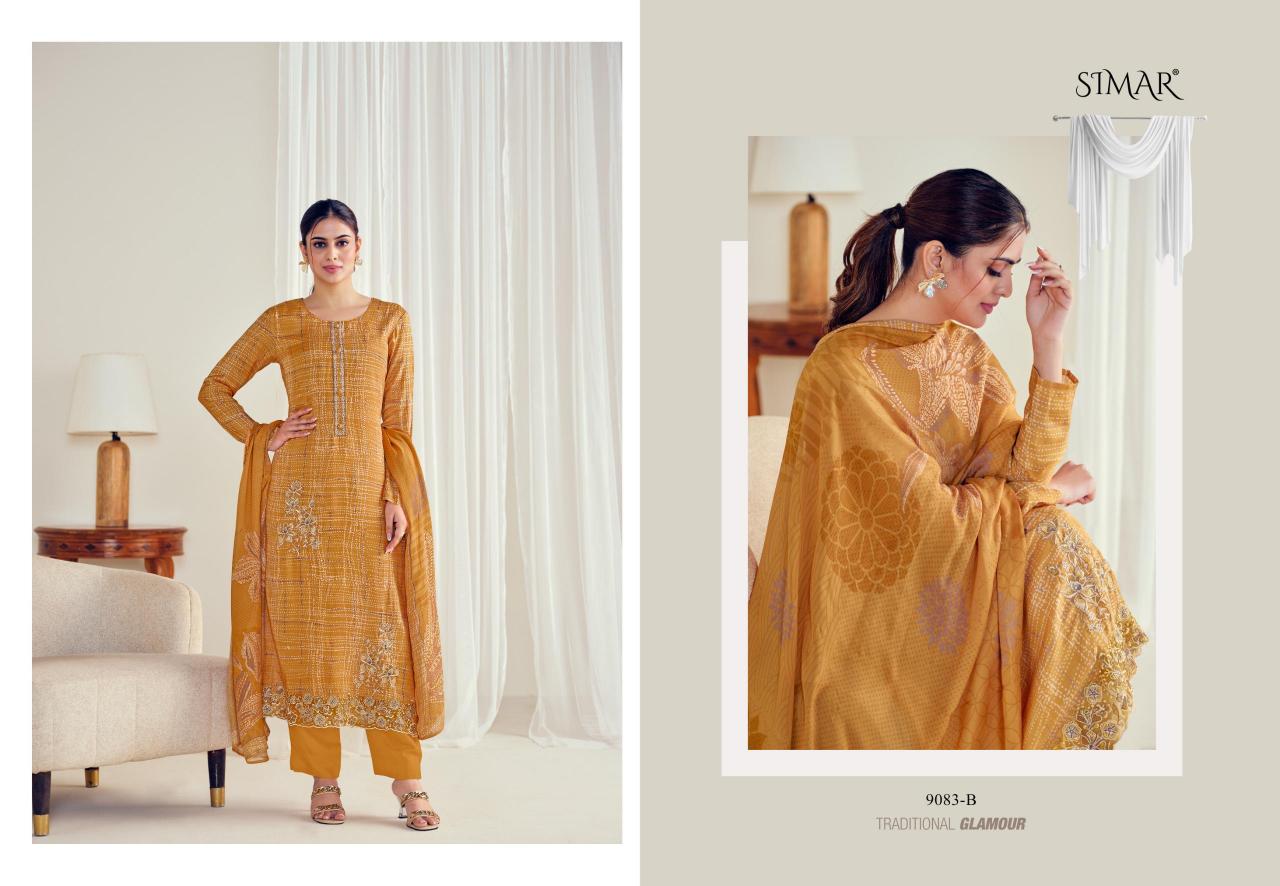 Glossy Simar Zeenat catalog wholesale designer salwar kameez in surat