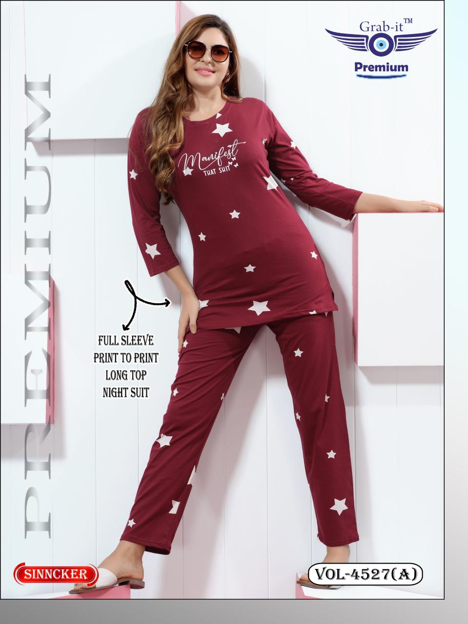 Grab it 4527 catalog co ord set Night Suit