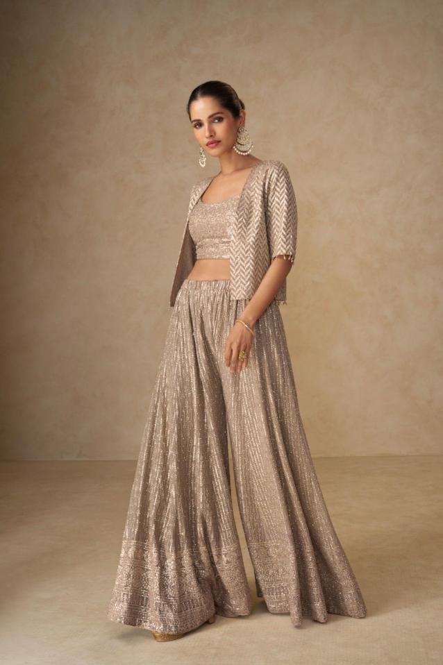Gulkayra Liyara catalog Georgette Embroidery indowestern