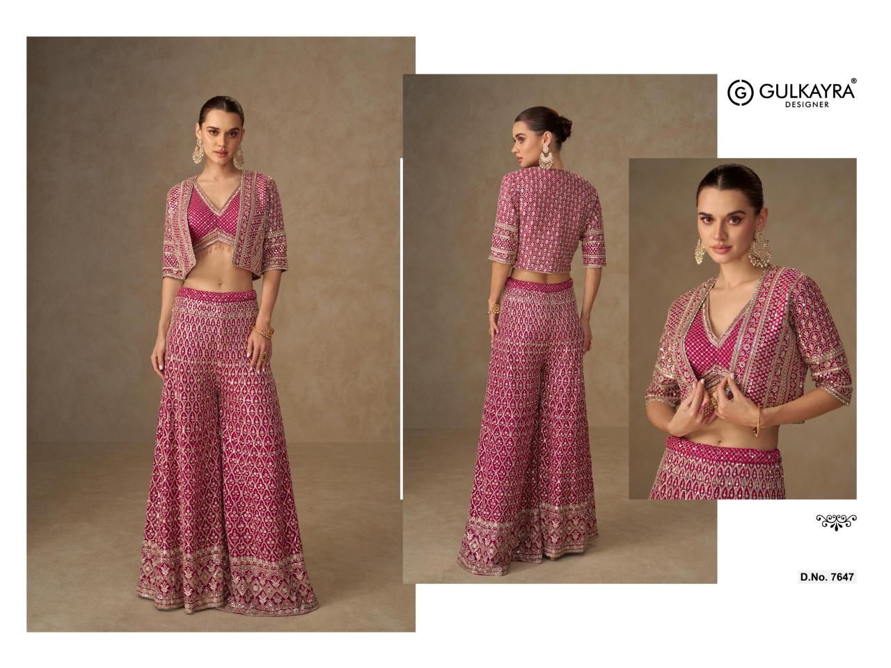 Gulkayra Liyara catalog Georgette Embroidery indowestern