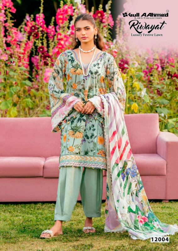 Gull Aahmed Riwayat Vol 12 catalog pakistani suit wholesale birmingham