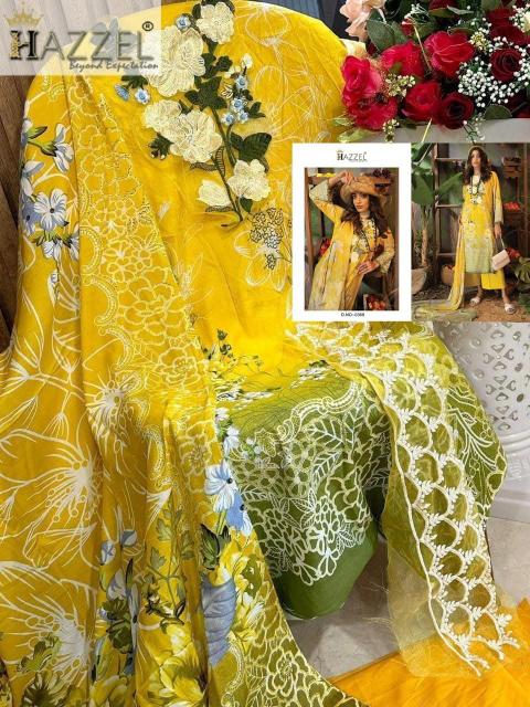 Hazzel Adan Libaas 0368 catalog pakistani formal pant style suits