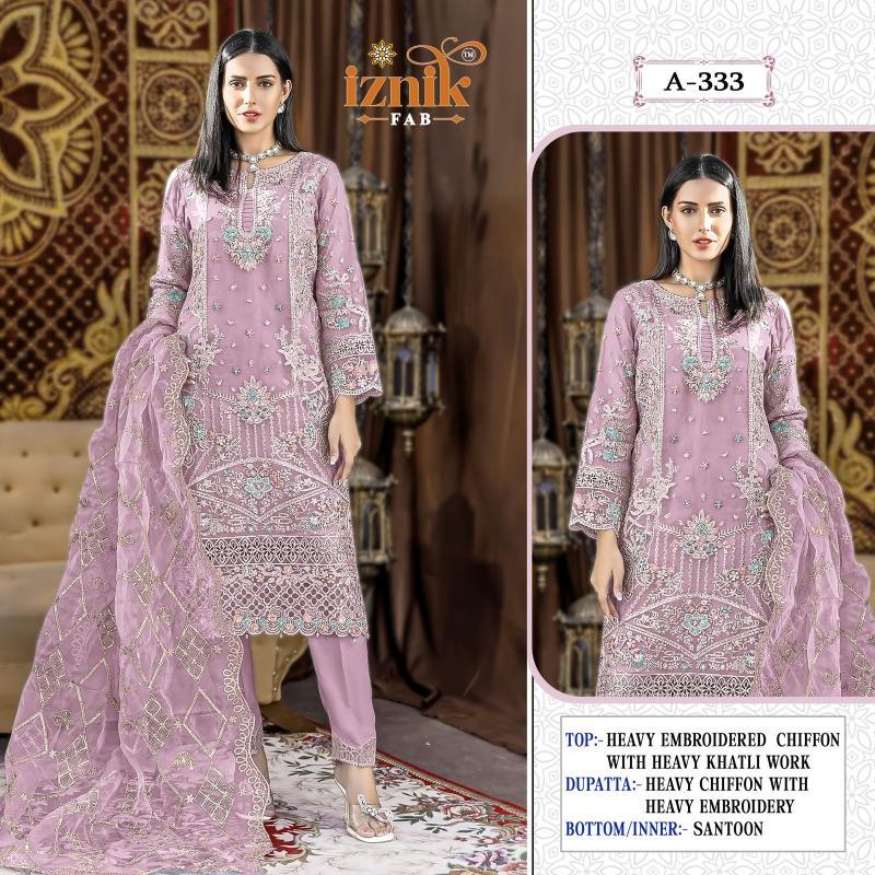 Iznik 333 catalog pakistani suits in gulshan store bangalore