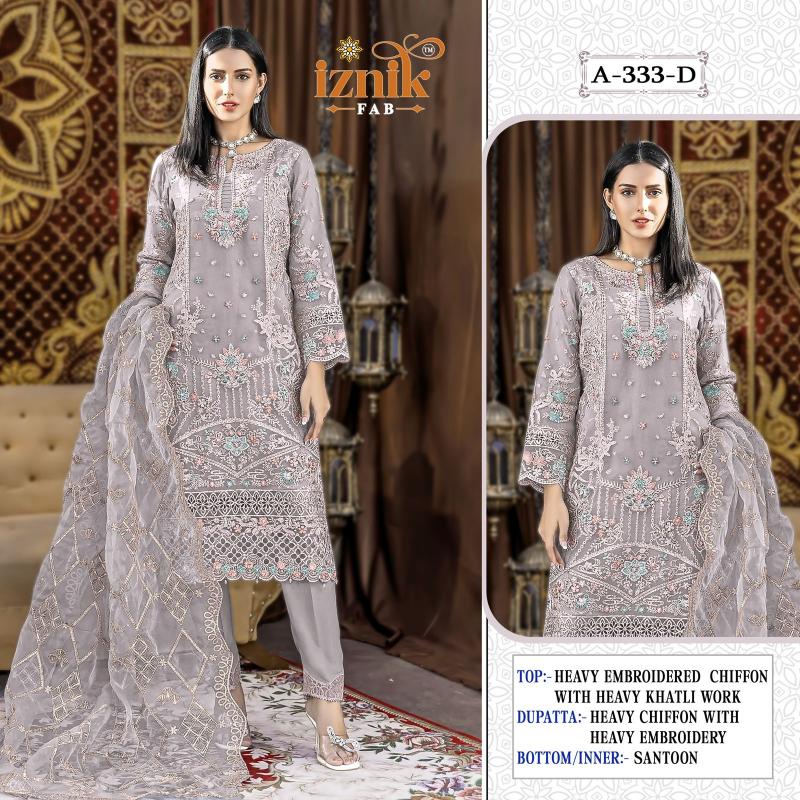 Iznik 333 catalog pakistani suits in gulshan store bangalore