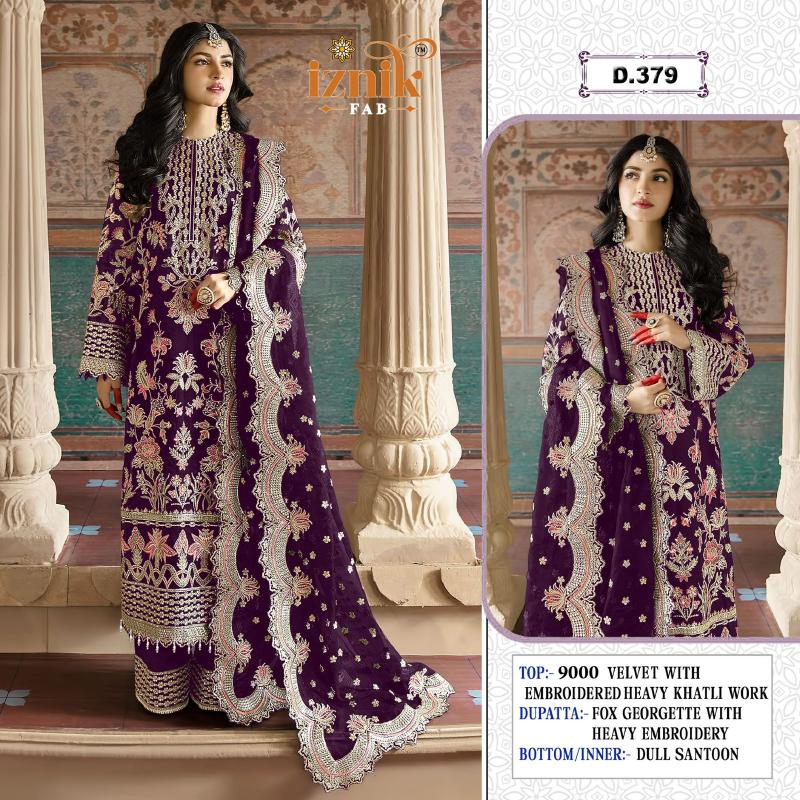 Iznik 379 catalog pakistani wholesale suits