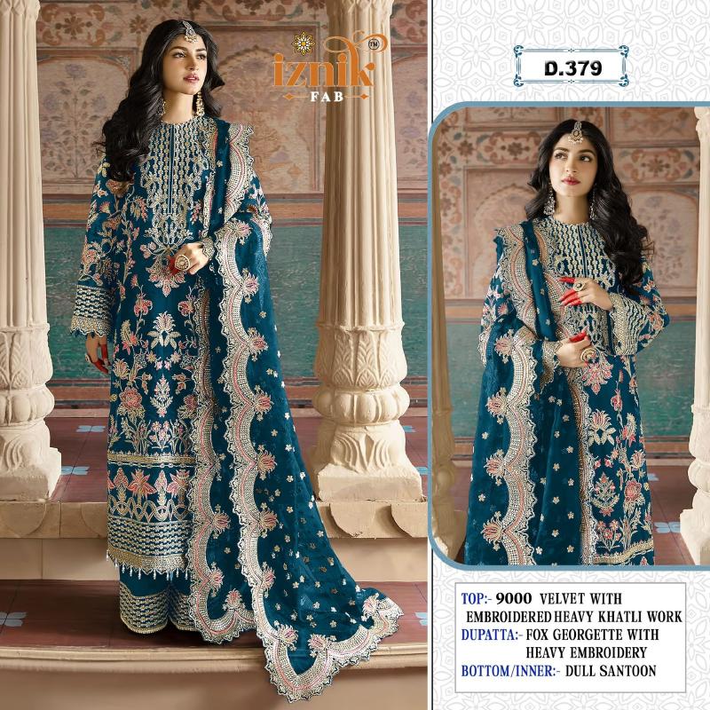 Iznik 379 catalog pakistani wholesale suits