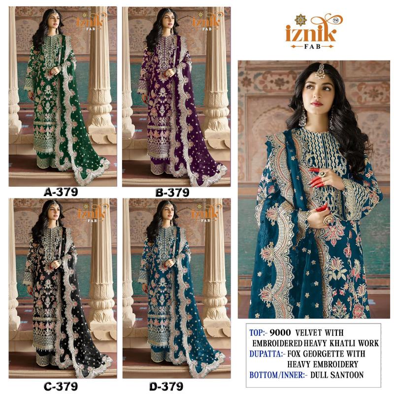 Iznik 379 catalog pakistani wholesale suits