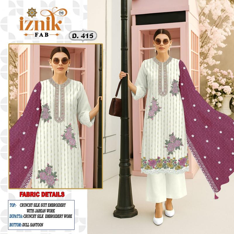 Iznik 415 Catalog pakistani suits manufacturer in india