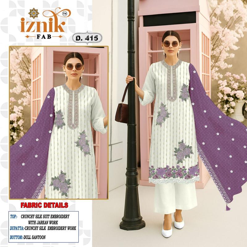 Iznik 415 Catalog pakistani suits manufacturer in india