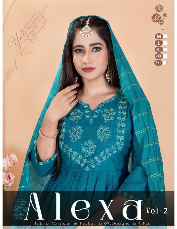 JLF Alexa vol 2 catalog party wear kurtis wholesale