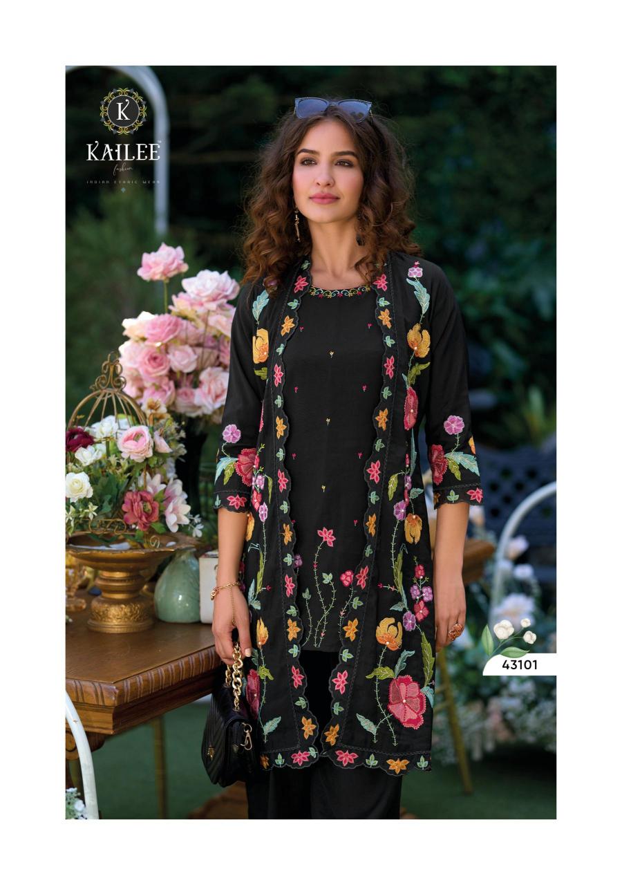 Kailee Fashion Bloom catalog viscose indo western