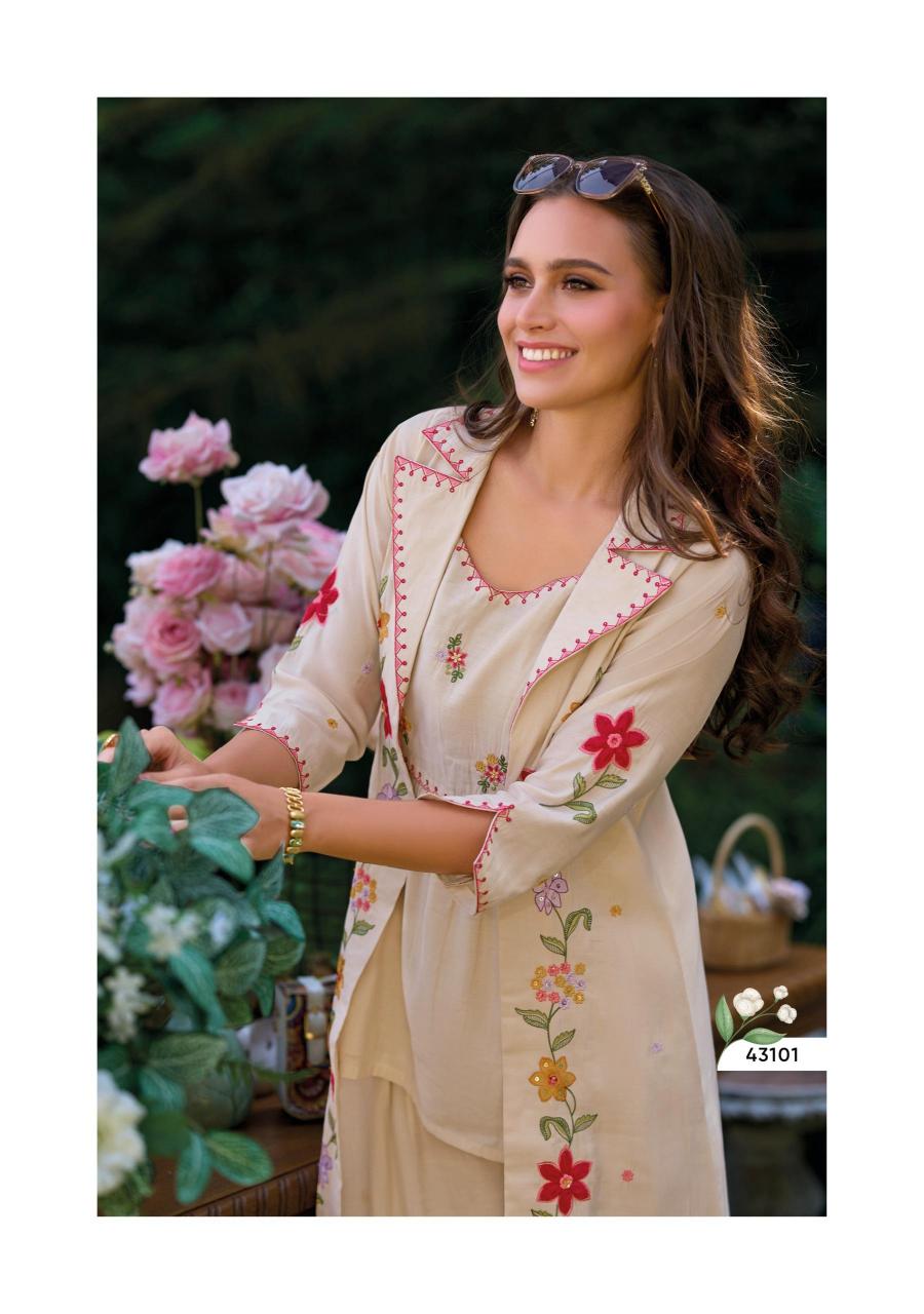 Kailee Fashion Bloom catalog viscose indo western
