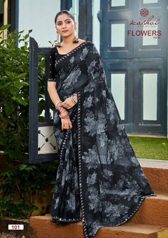Kashvi Flowers Vol 1 Catalog online wholesale saree dealers