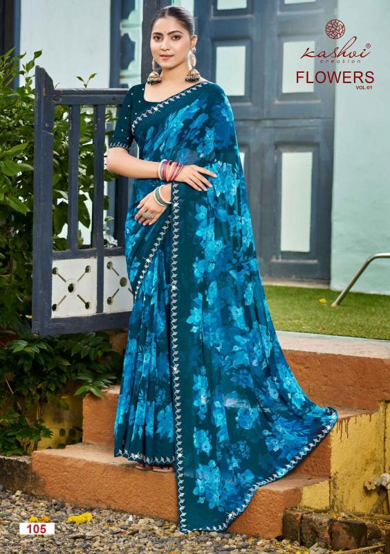 Kashvi Flowers Vol 1 Catalog online wholesale saree dealers