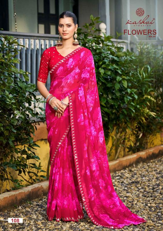 Kashvi Flowers Vol 1 Catalog online wholesale saree dealers