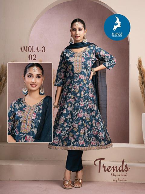 Kaya Amola vol 3 catalog wholesale price of kurtis in ahmedabad