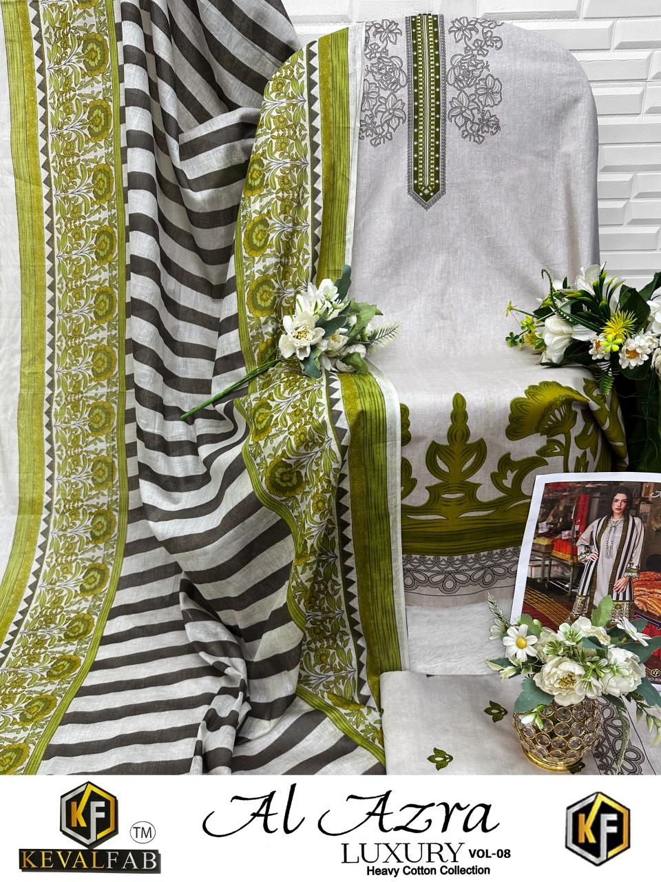Keval Al Azara Vol 8 catalog pakistani lawn suits wholesale