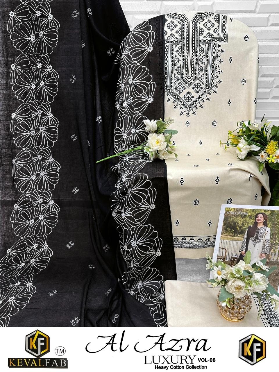 Keval Al Azara Vol 8 catalog pakistani lawn suits wholesale