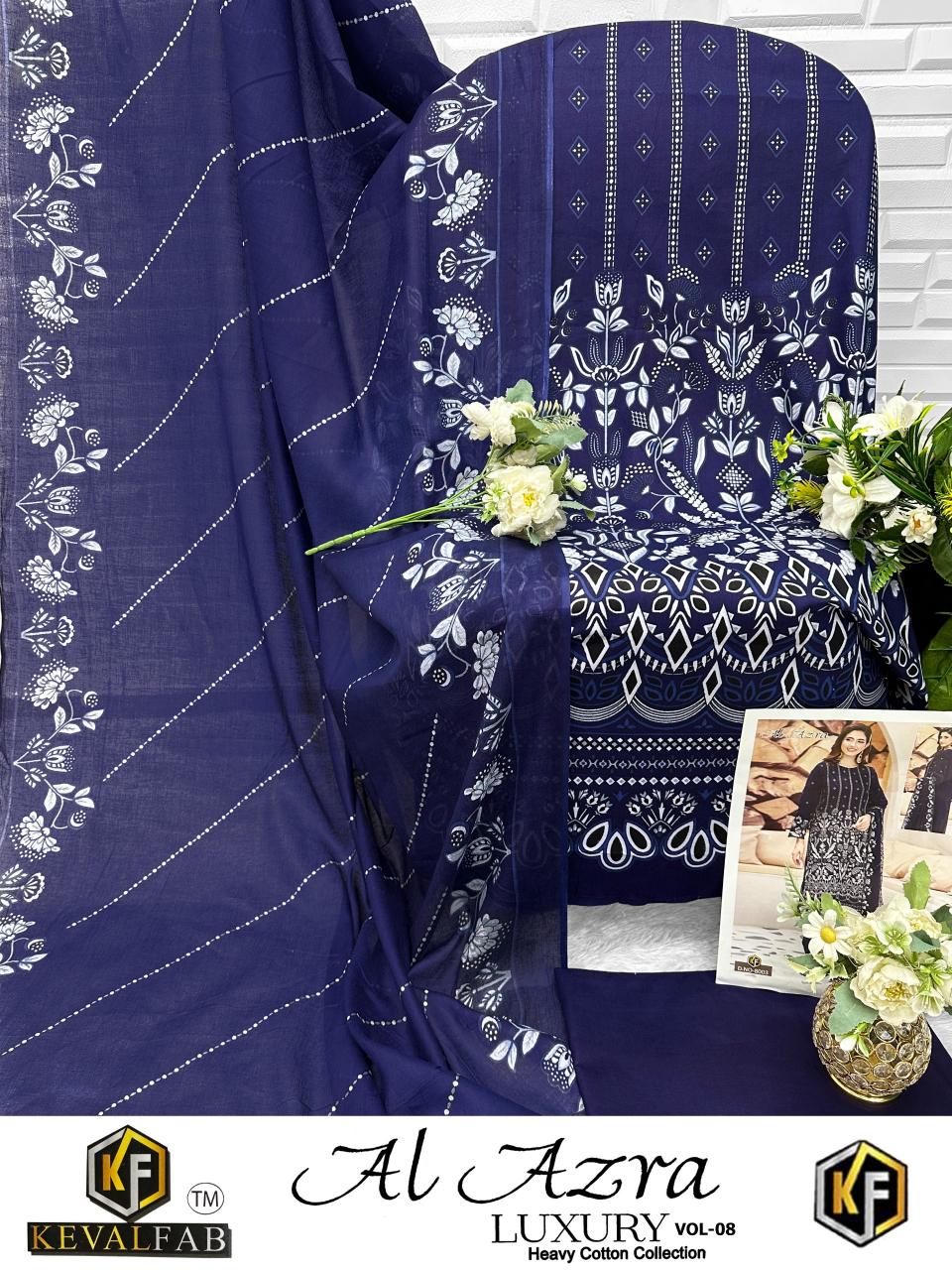 Keval Al Azara Vol 8 catalog pakistani lawn suits wholesale