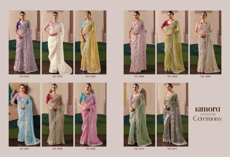 Kimora Ceremony catalog saree market surat