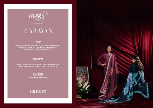 Kimora Heer Caravan catalog unstitched salwar kameez wholesalers kolkata