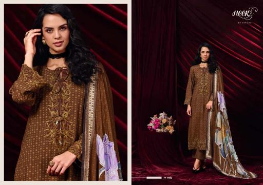 Kimora Heer Caravan catalog unstitched salwar kameez wholesalers kolkata