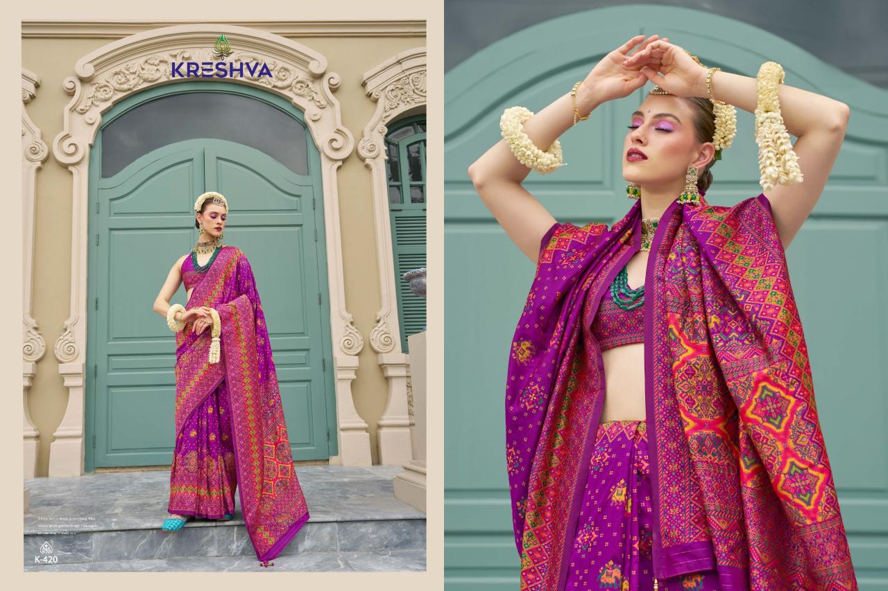 Kreshva Kashmir Vol 2 catalog banarasi saree manufacturers in surat