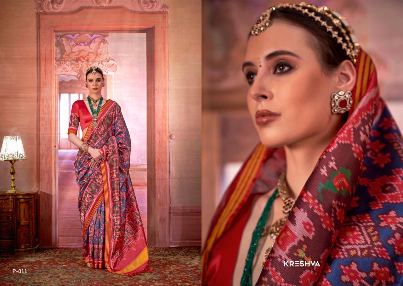 Kreshva Patola Royal catalog sarees wholesale online