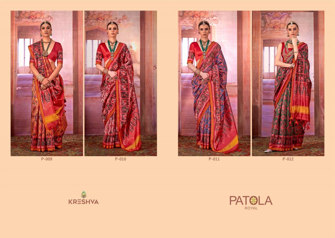 Kreshva Patola Royal catalog sarees wholesale online