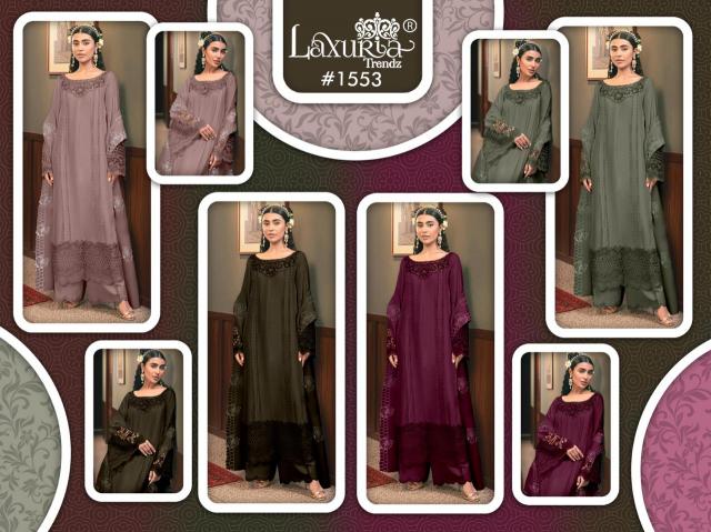Laxuria Trendz 1553 catalog pakistani suits wholesale in pakistan