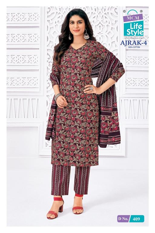 MCM Ajrak Vol-4 – Kurti Pant With Dupatta - Wholesale Catalog