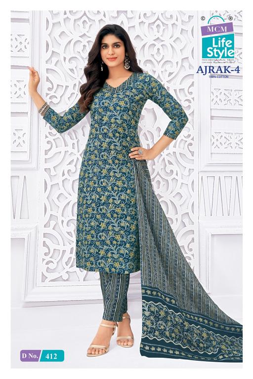 MCM Ajrak Vol-4 – Kurti Pant With Dupatta - Wholesale Catalog