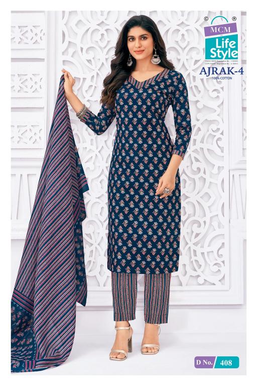 MCM Ajrak Vol-4 – Kurti Pant With Dupatta - Wholesale Catalog