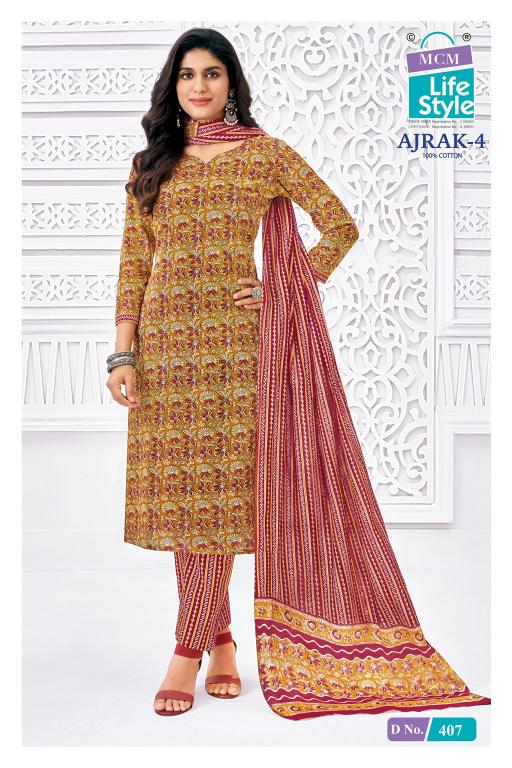 MCM Ajrak Vol-4 – Kurti Pant With Dupatta - Wholesale Catalog