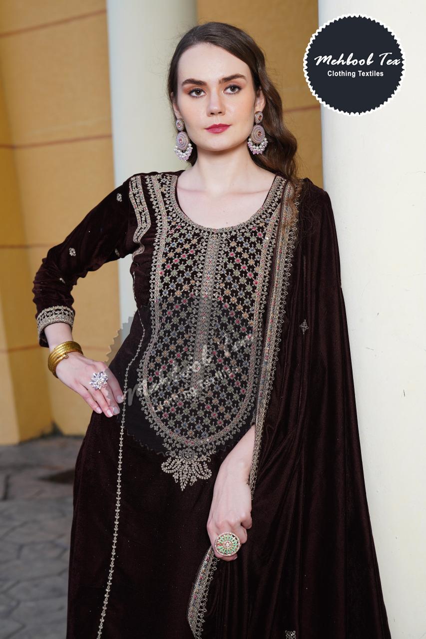 Mehbbob Tex 1482 catalog wholesaler of pakistani suits in amritsar