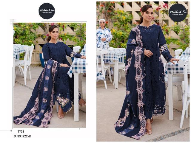 Mehboob Tex 1722 A And B cataog pakistani suit wholesale