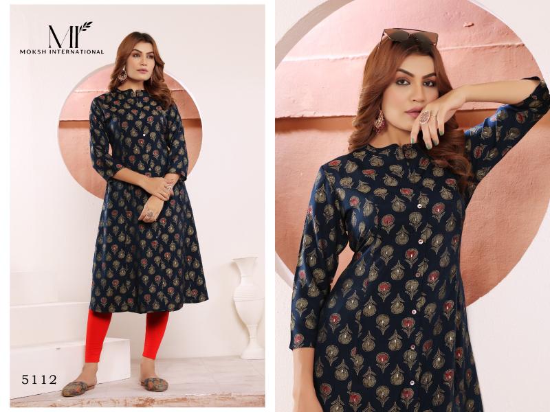 Moksh International Star Vol 1 catalog nepal ladies kurti wholesalers
