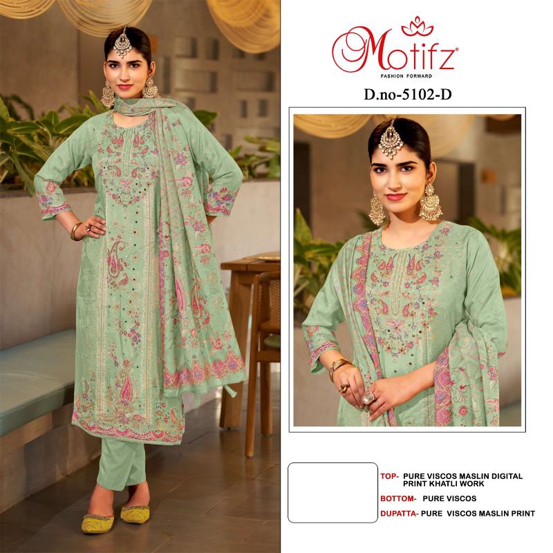 Motifz 5102 catalog pakistani suits online wholesale