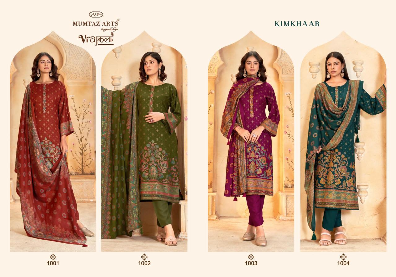 Mumtaz Arts Kimkhaab catalog ladies online wholesale dress material